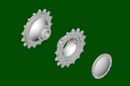 09591P Сборная модель Soviet T-100Z Heavy Tank Trumpeter
