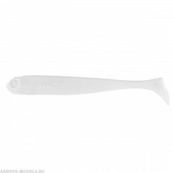 Виброхвост Jumbo 4,95"/12.5 см White 5шт. (HS-7-001) Helios