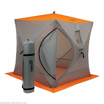Палатка зимняя Куб 1,8х1,8 orange lumi/gray (HS-ISC-180OLG) Helios
