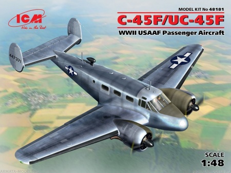 48181 C-45F/UC-45F, пассажирский самолёт ВВС США II МВ ICM 48181 C-45F/UC-45F, пассажирский самолёт ВВС США II МВ ICM