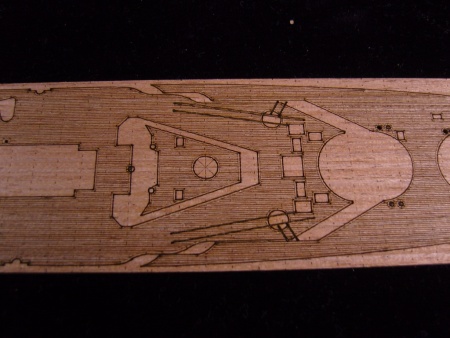 AW20075 Деревянная палуба для IJN Nagato 1933