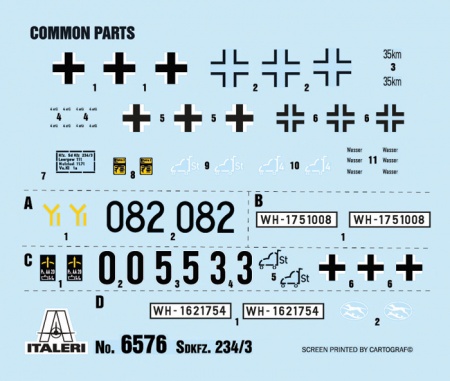 6756ИТ Немецкий бронеавтомобиль SD.KFZ. 234/3 Italeri