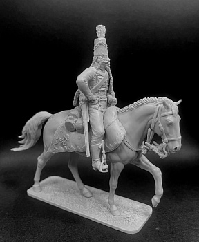 CHM-54338(M). Рядовой армейских гусарских полков, Россия 1796-1801 гг. (2 варианта голов). Материал - смола.