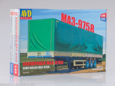 7034AVD Сборная модель МАЗ-9758 AVD Models