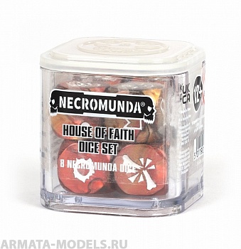 300-24GW Набор кубиков Некромунда. Дом Веры (House of Faith Dice Set)