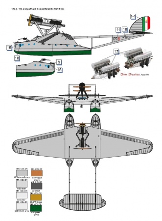 DW72020 Гидросамолет Savoia Marchetti S.55 Dora Wings
