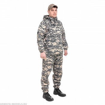 Костюм летний противоэнцефалитный СТОП-КЛЕЩ Т/С, цв.Gray Digital р.60-62/182 Helios
