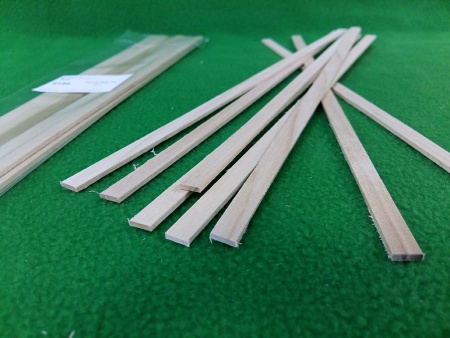 5156SV рейки 2х8 мм - длина 300 мм - липа - 8 шт