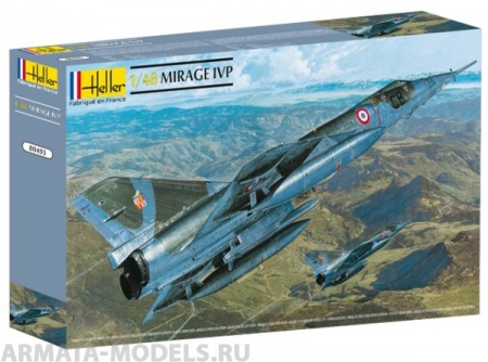 80493HL Самолет  Мираж IV P (1:48) Heller
