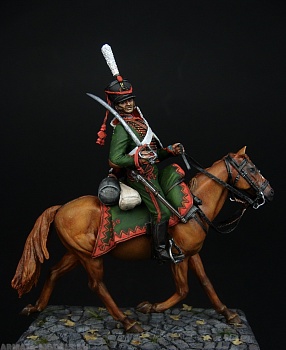 CHM-54100(М). Рядовой гусарских полков, Россия 1811-14 гг. Материал -белый металл.