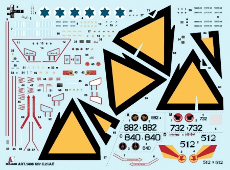 1408ИТ Самолет KFIR C.2/C.7 Italeri