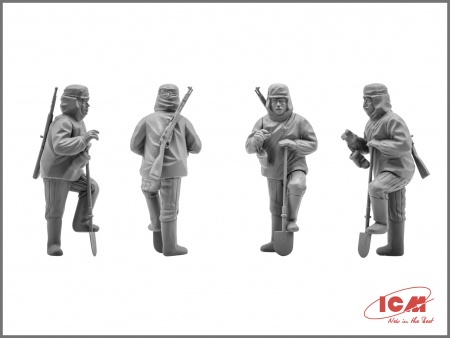 Набор фигурок 35051 Фигуры Пехота РККА (1939-1942) ICM Набор фигурок 35051 Фигуры Пехота РККА (1939-1942) ICM