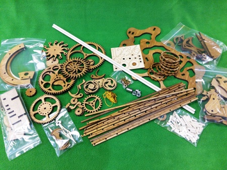 7002 часы деревянные сборная модель СВ Модель 7002 часы деревянные сборная модель СВ Модель