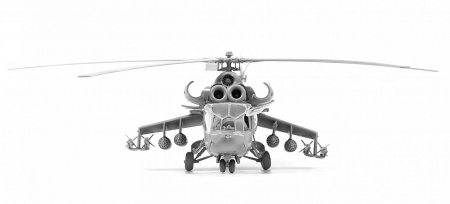 7273 Советский ударный вертолёт Ми-24А Звезда