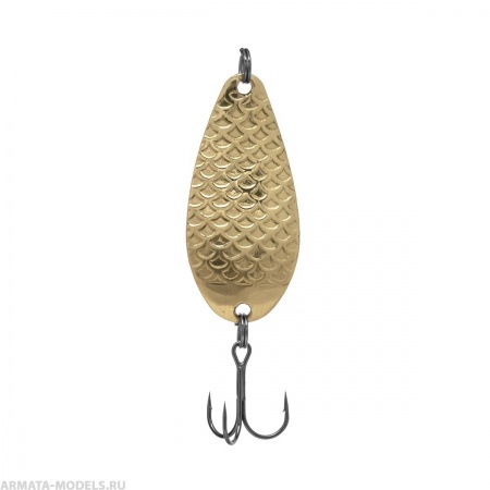 Блесна Колеб-станд Фрог 15гр Латунь чешуя (1265) Helios