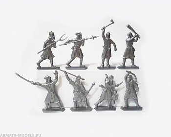 WAB003Silver Набор фигур Крестьяне (серебристый) WAB003Silver Набор фигур Крестьяне (серебристый)