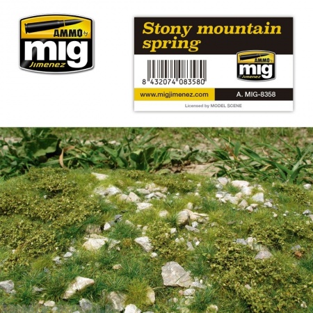 AMIG8358 Ammo Mig Основание для диорамы STONY MOUNTAIN - SPRING
