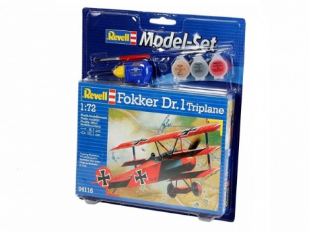 64116 Набор самолета Model Set Fokker DR.0 Revell