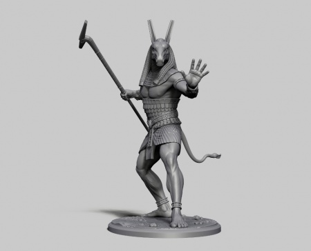 CHM-54158. Египетский бог Сет. 54 мм. Материал - смола. Chronos Miniatures