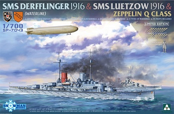 SP-7043T Sms Derfflinger 1916 & Sms Luetzow 1916  & Zeppelin Q Class (Limited Edition)