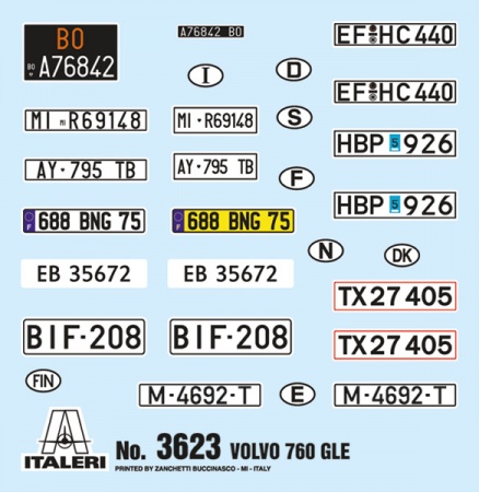 3623ИТ Автомобиль AUTO 760 (10013160/170621/0366752, ИТАЛИЯ ) Italeri