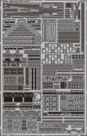 53035ED Комплект фототравления SUPERSET 1/350 Bismarck (REV)