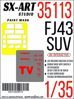 35113SX Окрасочная маска FJ43 SUV (AK-Interactive)