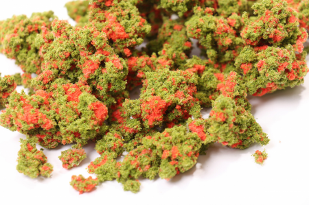 001fkc003 Комковой фолиаж. Красные цветы для макета.