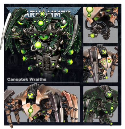49-14GW Набор Некроны. Каноптековые Призраки (Necron Canoptek Wraiths)