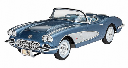 07037 Кабриолет Corvette Roadster 1958 года Revell