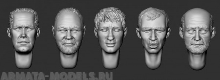 ARM356076 Головы (с волосами) №17 ARMOR35