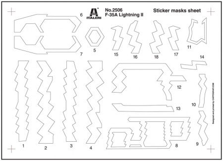 2506ИТ Истребитель пятого поколения LOCKHEED F-35A LIGHTING II Italeri