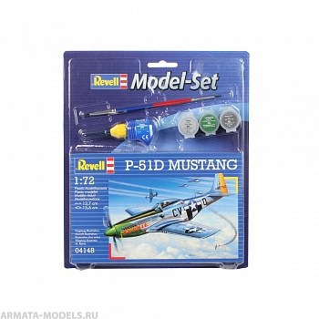 64148 Набор Самолет-истребитель P-51 D Mustang, 2-ая Мировая Война, США