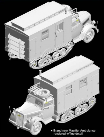 6766Д 1/35 Грузовик Sd.Kfz.3 Maultier Ambulance Dragon 6766Д 1/35 Грузовик Sd.Kfz.3 Maultier Ambulance Dragon
