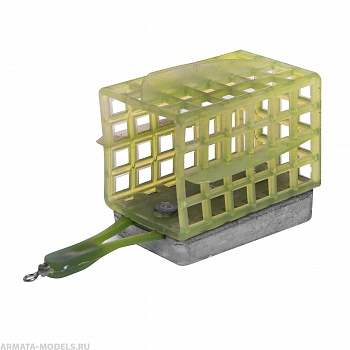 Кормушка Premier Fishing пластик квадрат  80гр (дно+стабилизаторы) КВ-40ПП( цена указана за упаковку, в количестве 10шт.)