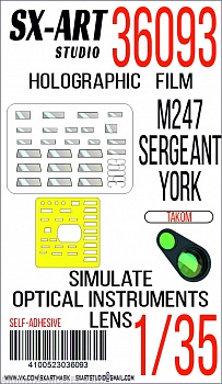 36093SX Имитация смотровых приборов M247 Sergeant York (Takom)