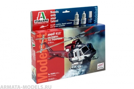 70391ИТ ВЕРТОЛЕТ BELL 412 Los Angeles City Italeri