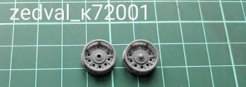 K72001 Опорные катки с внутренней амортизацией СТЗ для Т-34 (10 катков)