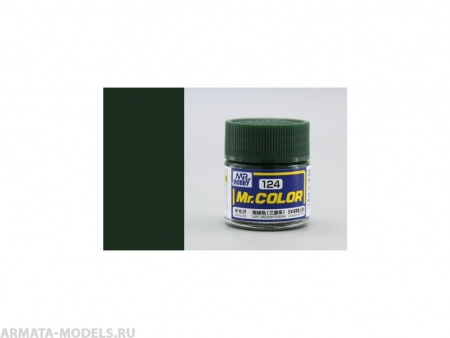 C124 Краска 10мл  DARK GREEN (MITSUBISHI)