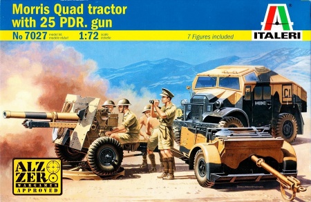 7027ИТ Пушка Morris Quad Tractor / 25 PDR.Gun Italeri
