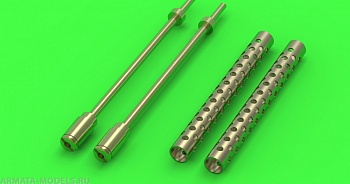 3544-2MP 75 мм ствол М2 и 37 мм ствол М6, 4 ствола пулемета Browning 1919A4. М3 Lee/Grant Academy #13206 3544-2MP 75 мм ствол М2 и 37 мм ствол М6, 4 ствола пулемета Browning 1919A4. М3 Lee/Grant Academy #13206