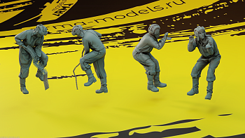 AM35214 Экипаж танка Т-60, Т-70, Т-80, Т-90 (2 фигуры).