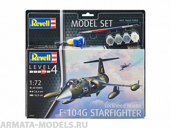 63904RE Набор Истребитель-бомбардировщик F-104G Starfighter 63904RE Набор Истребитель-бомбардировщик F-104G Starfighter