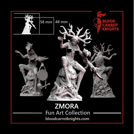 BCK-WG-004 Змора | Игровая миниатюра 32 мм Blood Carrot Knights