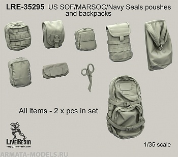 LRE35295 Набор подсумков и штурмовых рюкзаков использующихся в спецподразделениях Морской Пехоты и Морских Котиков
