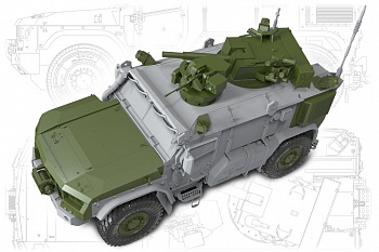 35281MIN 82мм Самоходный миномет 2С41 «Дрок»  Конверсионный набор (версия 2024г)