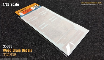 35B03SBR Комплектные наклейки из дерева для палубы железнодорожного вагона (Для 35A05)
