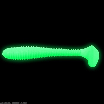 Виброхвост Catcher 2,75"/7 см Phosphorus 7шт. (HS-1-041) Helios