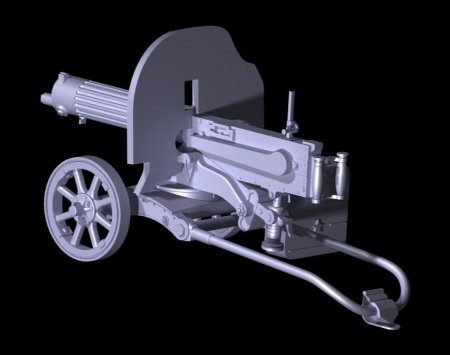 35675 Российский пулемёт Максим (1910/30г) ICM