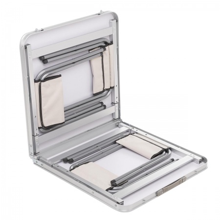 Стол складной+4 стула 8812В (120*60) высота 69см 5mm Белый